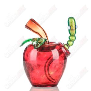 Shop Red Apple Rig w/ Worm Dabber Pouch Glass in australian