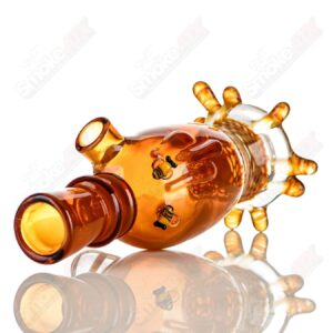 Shop Amber Honeycomb Lamp Set Joe P Glass in australian