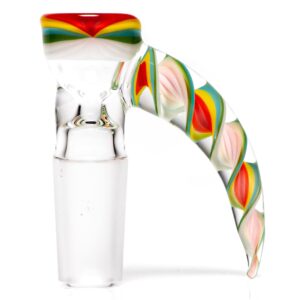 Shop Pho_Sco - Single Hole Linework Horn Slide - 14mm - Rainbow Rasta #2 in australian