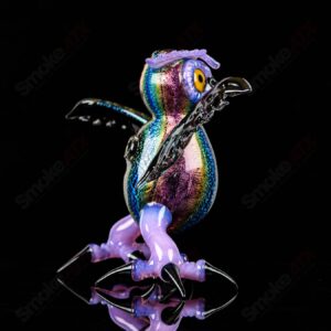 Shop Dichro EDM Owl by Four Winds Flameworks & Turtle Time Glass in australian