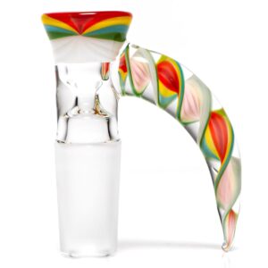 Shop Pho_Sco - Single Hole Linework Horn Slide - 14mm - Rainbow Rasta #1 in australian