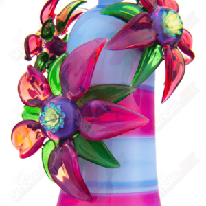 Shop Pink & Blue Habitat X Kimmo Glass Flower Rig in australian