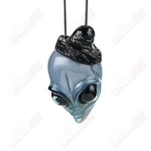 Shop #1 Alien Pendant w Beanie Ghost Glass in australian