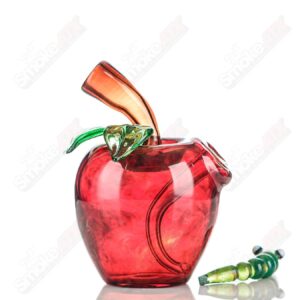 Shop Red Apple Rig w/ Worm Dabber Pouch Glass in australian