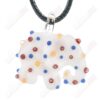 Shop Mini White Animal Cookie Pendant w UV Dots Renee Patula in australian
