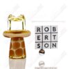 Shop Transparent Yellow Giraffe Spinner Cap w Pearl Robertson Glass in australian