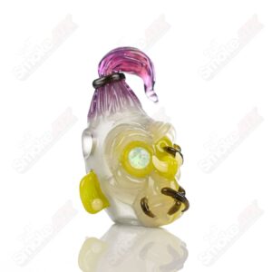 Shop Stitched Gorilla Head Pendant Firefly x Ghost Glass in australian