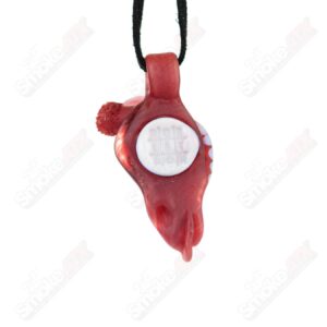 Shop Giraffe Pendant Robertson Glass Cherry Red and White in australian