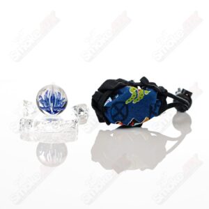 Shop Kobuki Glass Blue Flower Topper Marble in australian