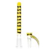 Shop Pho_Sco - 5 Hole Linework Downstem Set - 18/14mm - 6" - Lemon Drop, Steelwool & Black in australian