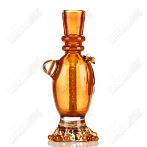 Shop Amber Honeycomb Lamp Set Joe P Glass in australian