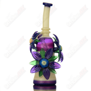 Shop Yellow & Purple Habitat X Kimmo Glass Flower Rig in australian