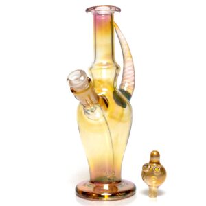 Shop Brando - 10mm Fumed Mini Tube - Milky Blue - Honeycomb Millie in australian