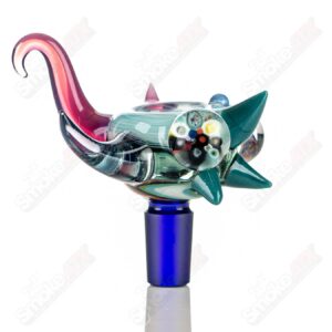 Shop #3 14mm Full Color Worked Horn Milli Bowl JMass in australian