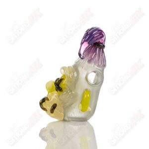 Shop Stitched Gorilla Head Pendant Firefly x Ghost Glass in australian