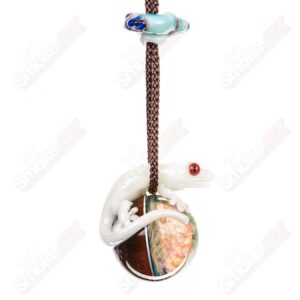 Shop Gecko and the Flower Pendant Kengtaro Glass in australian