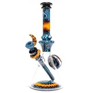 Shop Jake C - Beaker - Double Layer Fire on Water - Grape Accents in australian