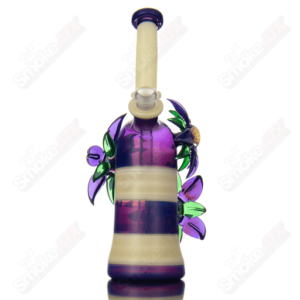 Shop Yellow & Purple Habitat X Kimmo Glass Flower Rig in australian