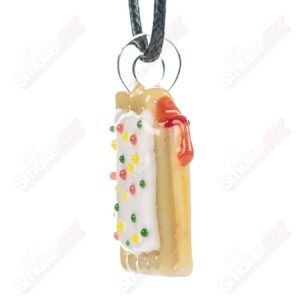 Shop White Icing Pop Tart Pendant Renee Patula in australian