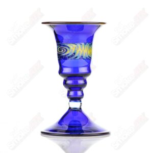 Shop Cobalt Wig Wag Footed Sherry Glass Eusheen (2005) in australian