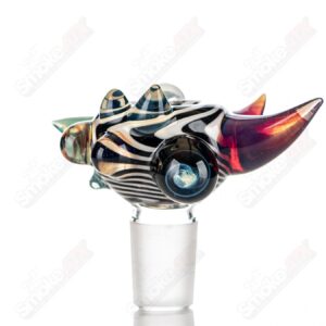 Shop #3 19mm Full Color Worked Horn Milli Bowl JMass in australian