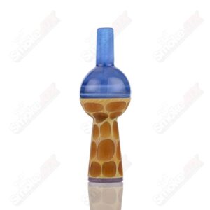 Shop Blue Giraffe Print Bubble Cap Robertson Glass in australian