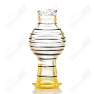 Shop Traffic Yellow / Black Striped V2 Spinner Cap Glass Carpenter in australian