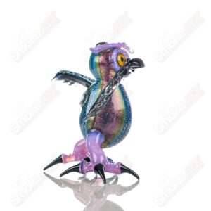 Shop Dichro EDM Owl by Four Winds Flameworks & Turtle Time Glass in australian