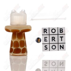 Shop White Giraffe Spinner Cap w Pearl Robertson Glass in australian