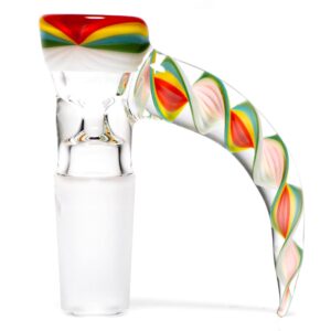Shop Pho_Sco - Single Hole Linework Horn Slide - 14mm - Rainbow Rasta #3 in australian