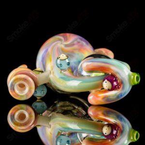 Shop UV Reactive Multicolor Recycler Rig Earl Jr. x Aquariust Glass in australian