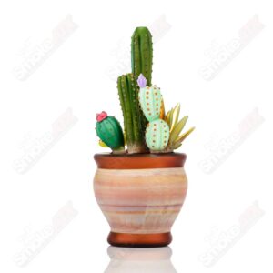 Shop 14mm Cactus Succulent Waterpipe by Turtle Time & Sarita Glass in australian