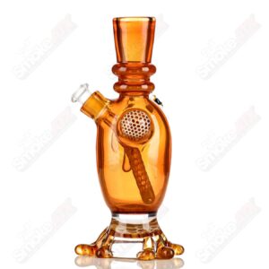 Shop Amber Honeycomb Lamp Set Joe P Glass in australian