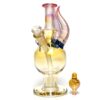 Shop Brando - 10mm Fumed & Half Blasted Ball Rig - Cobalt - Honeycomb Millie #1 in australian