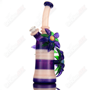 Shop Yellow & Purple Habitat X Kimmo Glass Flower Rig in australian