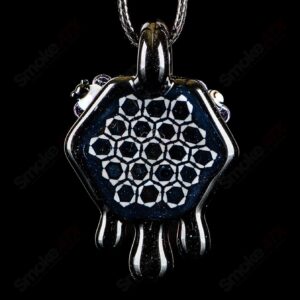 Shop 2" Honeycomb Drip Pendant (Black&White) Joe P Glass in australian