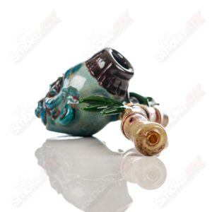 Shop Shrunken Head Sidecar Dry Pipe Ghost Glass in australian