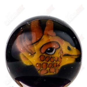Shop Transparent Yellow Giraffe Spinner Cap w Pearl Robertson Glass in australian