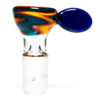 Shop K2 Glass - Worked Snap Slide - 14mm - Fire & Water Wag w/ Cobalt Handle #5 in australian