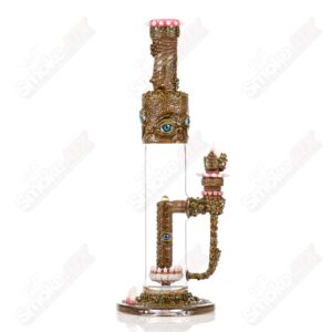 Shop Disc Perc Fully Salted Tube w/ Slide (Spanish Olive) SPG x SALT in australian