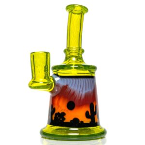 Shop 7ten Glass - Mini Tube - 10mm - Desert Scene - Lime Drop in australian