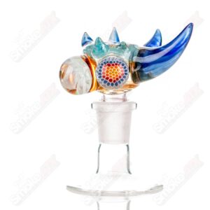 Shop #12 14mm Full Color Worked Horn Milli Bowl JMass in australian