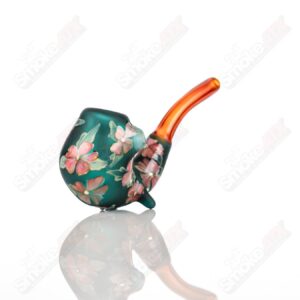 Shop Teal Sherlock W/ Pink Flowers by Sarita Glass in australian