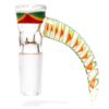 Shop Pho_Sco - Single Hole Linework Horn Slide - 14mm - Rainbow Rasta #10 in australian