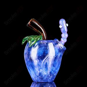 Shop Purple Apple Rig w/ Worm Dabber Pouch Glass in australian