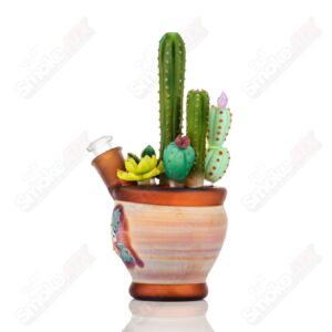 Shop 14mm Cactus Succulent Waterpipe by Turtle Time & Sarita Glass in australian
