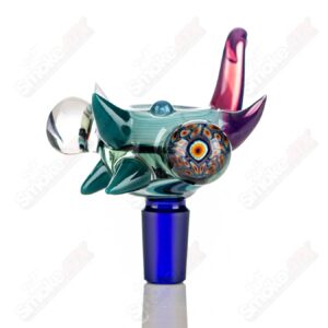 Shop #3 14mm Full Color Worked Horn Milli Bowl JMass in australian