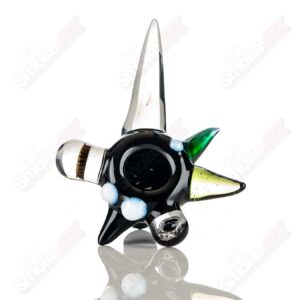 Shop #9 14mm Full Color Worked Horn Milli Bowl JMass in australian