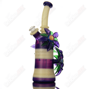 Shop Yellow & Purple Habitat X Kimmo Glass Flower Rig in australian