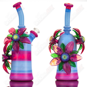 Shop Pink & Blue Habitat X Kimmo Glass Flower Rig in australian